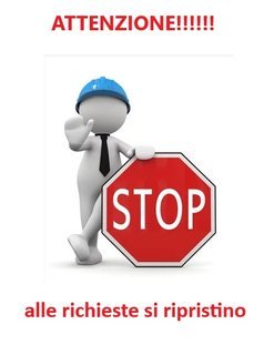 ATTENZIONE! STOP ALLE RICHIESTE DI RIPRISTINO
